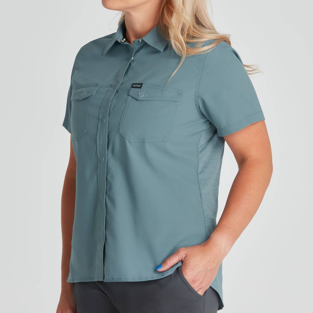NRS Women's Long-Sleeve Guide Shirt, L / Lead