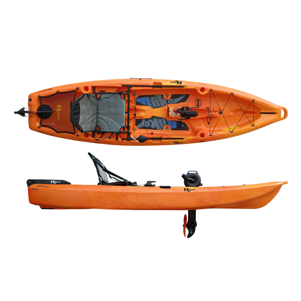 Kayak de pêche Mako 10,5 Impulse Drive de Riot